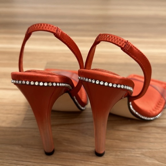 NEW Good American Crystal Crush Heel Sandals - Picture 4 of 7
